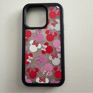 Disney Parks Minnie Mouse Polka Dot iPhone 14 Pro Case - Red and Pink